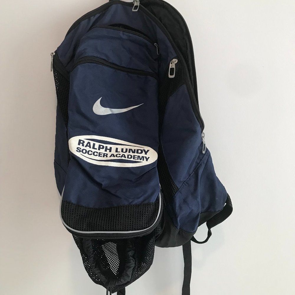 Nike Ralph Lundy soccer backpack with mesh ball carrier